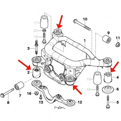 E46 REAR SUBFRAME 1